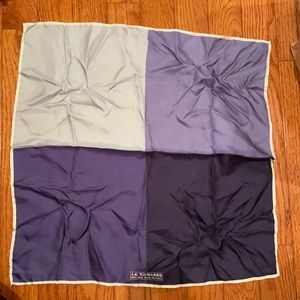J.Z. Richards Blue Silk Pocket Square